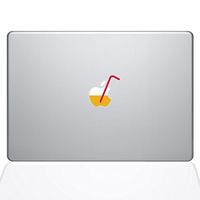 The Decal Guru Apple Juice with Straw Decal Vinyl Sticker, 13" MacBook Air, Multi-Colored (2312-MAC-13A-NA)