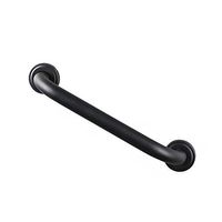 Bathroom safety rails Safety handrail 304 stainless steel handrail/non-slip handicapped toilet handrail bathroom handrail for the elderly - Black - 3 Dimensions (Color : 50cm)