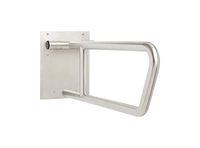 Seachrome Bathroom Grab Bar, Swing Up Bar, Stainless Steel, 30 inch Grab Bar, 1 1/4-Inch Diameter, Handicap Grab Bar, Safety Rail, White Powder Coat