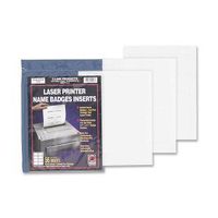 C-Line Name Badge Inserts, 3 1/2 x 2 1/4, White, 56/Pack
