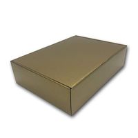 Uboxes Holiday Gift Boxes, Gold Gloss, 12 x 9 x 3 in, 6 Pack