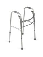 Medline MDS86410PAD Folding Paddle Walker without Wheels, Standard, Adult (Pack of 4)