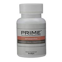 Prime Astaxanthin Cardio and Visual Vitality Formula, Anti-Aging Nutraceuticals, Promotes Optimal Cardiovascular Health & Function, Combats Free Radicals, Market America (30 Soft Gels)