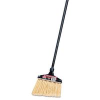 O-Cedar 91351CT Maxi-Angler Broom- Polystyrene Bristles- 51quot; Handle- Black- 4/Carton