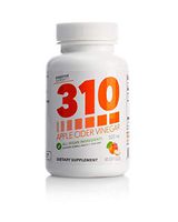 Vegan Apple Cider Vinegar Capsules by 310 Nutrition - ACV Capsules Support Healthy Digestion | Supplements Weight Loss Goals, Digestion & Detox Support - 60 Capsules (2.0)