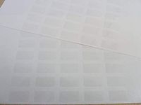 70 Small Plain Clear Transparent Durable Plastic Labels 20x10mm (0.8" x 0.4") Rectangular Stickers