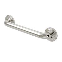 Kingston Brass DR314126 Restoration 12" Decorative 1-1/4" O.D Grab Bar, Polished Nickel