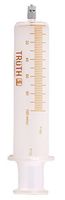 TRUTH 11-15-02-10 Borosilicate Glass Reusable Syringe with Metal Luer Lock, 100 mL Capacity, 5 mL Graduation