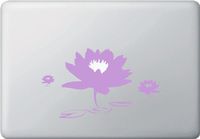 The Lotus Pond - Macbook or Laptop Decal (7.5"w x 4.5"h) (Color Variations Available) (LAVENDER)