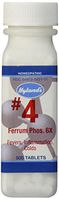Decongestant and Sinus Relief, Inflammation Supplement, Natural Relief of Cold and Fever Symptoms, Hyland's #4 Cell Salt Ferrum Phos 6X Tablets, 1000 Count