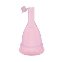 LWWOZL Menstrual Cup | Reusable Silicone Menstrual Cup | Leakproof Washable | Size Optional (Color : Pink, Size : 3.1 × 1.7in)