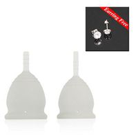 Limited Offer Sale:-EL Contente Menstrual Cups Soft Silicone Hygiene Feminine Cup With Free EL Contente Starry Crystal Earrings