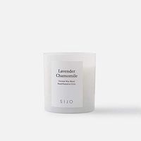 Sijo Luxury Natural Coconut Wax Aromatherapy Scented Candles, Highly Scented Long Lasting 60 Hours Burn, Wooden Wick, for Stress Relief, Relaxation, Hand Poured in the USA(Lavender Chamomile, 8.5 Oz.)
