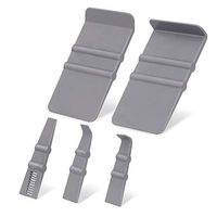 Gomake Micro Squeegee Tool Kit 5 in 1 Include Vinyl Edge Wrap Squeegees in Different Angle and Size, Wrap Straight Distance Cut Squeegee