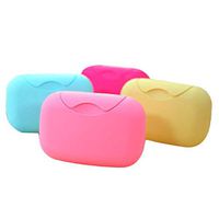 Togethor Soap Box Plate Case Home Shower Travel Hiking Holder Container Colorful and Versatile New Bathroom Dish