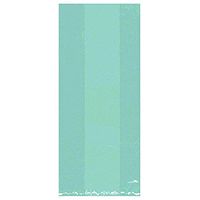 Amscan 379500.121 Small Bag Party Supplies, 9 1/2"H x 4"W x 2 1/4"D, Robins Egg Blue