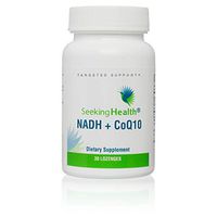 Seeking Health | NADH + CoQ10 Metabolic Support | 25 mg NADH + 50 mg CoQ10 Supplement | 30 Niacin Lozenges