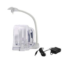 Loupe 2X 5X 16X Handheld Illumination Magnifier with 6 LED Light HD Lens for Book Reading Jewelry Identification Watch DIY Crafts Engraving and Repair White Magnifying Glass