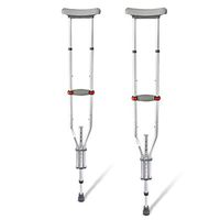 Elderly Crutches Walking Stick Medical Supply Endurance Quick Adjust Aluminum Crutches Ultra Comfort Walking Crutch Height Adjustment Comfortable Hand Grip