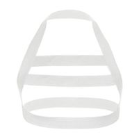 iEFiEL Men Nylon Halter Neck Elastic Body Chest Harness White C One Size