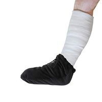 Cast Toe Sock Cover for Leg Foot and Ankle Casts, Anti-Slip Cast Sock Cover for Men and Women, Adjustable Toe Cover Warmer One Size Fits Most, 5'' Thick, Black (Long)