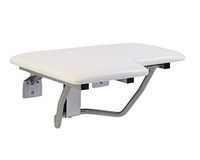GBS Lifeline Padded Folding Shower Seat - Right Hand | Wall Mount | White Pad | 32 x 21