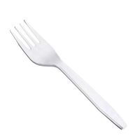 AmazonBasics Light-Weight Plastic Forks, White, 500-Pack