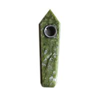 Tobacco Pipes Natural Crystal Smoking Pipe Jade Stone Polished Smoking Pipe Six Prism Shape
