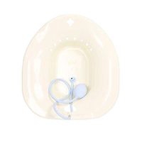 JaneDream Sitz Bath Over Toilet Remove Yoni Steam Seat Tub Steaming Cleaning Female Maternity Bath Seat Toilet Postpartum Care with Irrigator Beige