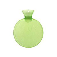 Warm Simple 0.75 L Hot Water Bottle Safe Water-Filled, Hot Water Bottle (Round, Green)