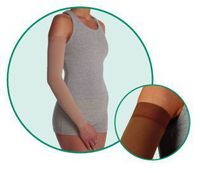 Arm Sleeve MX Long with Silicone Border, Beige, Size 3, Medium, Compression 20-30 mmHg, Model 2001M