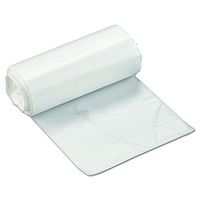 Inteplast EC171806N 30 Gallon Capacity, 18" Length x 17" Width x 6 Micron Thickness, Natural Color, High-Density polyethylene Perforated Trash Can Liner (Case of 40 Roll, 50 Bags per Roll)