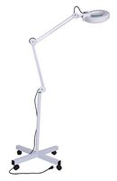 Opuko Professional LED Magnifying Lamp, 5 x 360 Degree 16 Diopter Magnification with Rolling Stand and Adjustable Arm