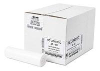Plasticplace 33 Gallon Trash Bags │ 11 Microns │ Clear High Density Garbage Can Liners │ 33” X 40” (500Count)
