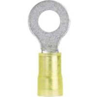 Panduit PN10-6R-L Ring Terminal, 12 - 10 AWG, #6 Stud Size, Nylon Insulated