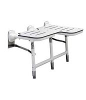 Bobrick B-918116L Left Side Configured Bariatric Fold-Down Shower Seat