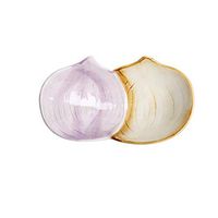 Home big wrist Onion Ceramic Snack Bowl Fruit Salad Bowl Dessert Snack Bowl Baby Food Supplement Bowl 18.5x10.5x5.3cm Decorative hotel retro soup bowl