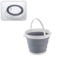 Foldable portable bucket - Foldable bucket for easy home use Outdoor activities, fishing and camping (capacity: 10 liters)