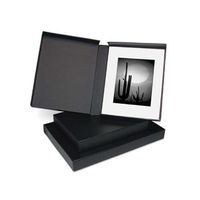 Print File Black Clamshell Portfolio Print Box 16.25x20.25x2", with Black Lining