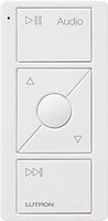 Lutron PJ2-3BRL-GWH-A02 Pico Remote Control for Audio, Sonos Endorsed Integration, White