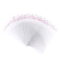 Pandahall 1000pcs 3.74x2.76inch OPP Cellophane Rectangle Resealable Transparent Clear Plastic Poly Bags Self Adhesive Seal Closure Bakery Candy Soap Cookie Jelly Chocolate Package 95x70mm
