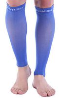 Doc Miller Calf Compression Sleeves 1 Pair 30-40mmHg Edema (Blue, XXL)