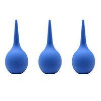 YUOCEAN 90ml Ear Syringe Ear Washing Rubber Suction Sucker Squeeze Bulb 3 PCS,Blue