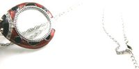 AXS300-01: Ladybug Magnifying Glass Necklace