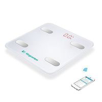 Kingcenton Bluetooth Body Fat Scale, Wireless Digital Weight Bathroom Scale with iOS and Android App Measures Body Weight, Fat, Water and More, Heavy-Duty Durable Precision with Step-On Technology