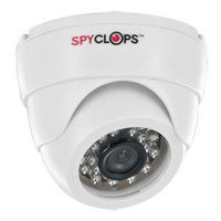 Spyclops MINIDOMEW White Mini Dome Style 24 IR Nightvision Indoor CCTV Camera