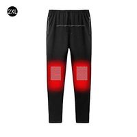 New Intelligent Heating Warm Trousers with USB for Men and Women Carbon Fiber Heating Pants Plus Velvet Warm Heating Pants Adjustable Charging Heated Pants Carbon for Camping Hiking Motorcycling