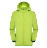 Amlaiworld Men Women Plus Size Tops Casual Jackets Windproof Ultra-Light Rainproof Windbreaker Top Green