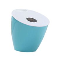 Creative Fashionable Mini Desktop Trash/Wastebasket, Blue Oblique Cover