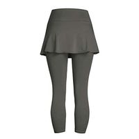 Clearance Women's Juniors Workout Skirted Leggings Pants for Womens, Jiayit Women Skirted Capri Leggings Tennis Pants& Tennis Capri Skirted Leggings Tennis Clothing Legging